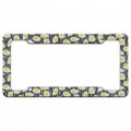 Egg Vibes License Plate Tag Frame Multi Color Plastic Car For North American Plates 12 3 In X 6 Uv And Water Resistant