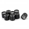 Floor Lamp Knob Led Switch Replacement 6mm Hole Dia Metal Dimmer Rotary Control 17 X 17mm Black Pack Of 8