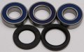 Rear Street Wheel Bearing Seal Kit Compatible With Kawasaki Zx750k Ninja Zx7r 1991-1994 Bike Motorcycle Part 22-51111
