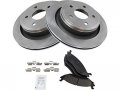 Rear Ceramic Brake Pads And Rotor Kit 5 Lug Vented Rotors For 2011-2018 Ram 1500