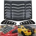 Rear And Side Window Louvers For Ford Mustang 2005 2014 Matte Black Abs Windshield Sun Shade Cover Gt Lambo Style Fm05-14