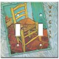 Double Gang Toggle Wall Plate Van Gogh Vincent S Chair