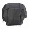 Driver Bottom Seat Cover For Chevy Silverado And Gmc Sierra 1999 2000 2001 2002 Graphite Gray Leather Replacement With 0 5 In