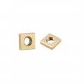 Square Nuts M4x7mmx2mm Yellow Zinc Plated Metric Coarse Thread Assortment Kit 100 Pcs