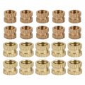 Uxcell Knurl Thread Insert Nuts M4 M5 Metric Female Brass Knurled Round Threaded Embedment Pack Of 400