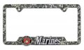Marines 3d Camo Metal License Plate Frame
