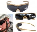 Galaxylense Ansi Z87 1 Combat Glasses For Men Shooting Safety 3 Color Polycarbonate Replacement Lens Khaki