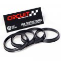 Circuit Performance 66 1mm Od To 64 Id Black Plastic Polycarbonate Hub Centric Rings