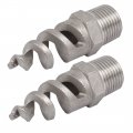 Uxcell 1 2bsp Male Thread Stainless Steel Spiral Design Full Cone Spray Nozzle 2pcs