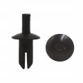 30 Pcs 5mm Dia Hole Plastic Rivets Splash Guard Fastener Retainer Clips Black Universal
