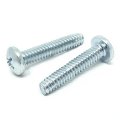 80 Pieces 10-24x3 8 Phillips Pan Head Type F Thread Cutting Bolts Screws Unc Coarse Full Threads Zinc Clear
