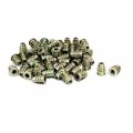 M5x14mm Interface Hex Socket Threaded Insert Nuts 50pcs For Wood Furniture