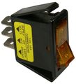 5534a Amber Illuminated Rocker Switch 12 Volt 16 Amp On Off Flush Mount 25 Pack With 0 2 In Male Tabs And 0 5 X 1 125 Mounting