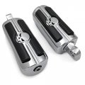 Httmt Motorcycle Chrome Male Peg Mount Pair Skull Foot Pegs Resta For H-d Touring Model P N Mt216-051-cd Old