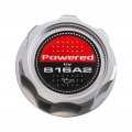 Vms Racing Silver Oil Cap With Powered By B16a2 Emblem In Cnc Machined Billet Aluminum Compatible Honda Civic Del Sol Engines