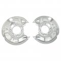 Brake Dust Shield Rear 2 Piece Set Mechanics Choice For 2006-2009 Mercedes-benz Clk350