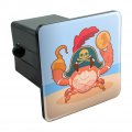 Pirate Crab On The Beach With Hook And Coin Tow Trailer Hitch Cover Plug Insert