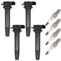 3-pins Ignition Coils And Spark Plugs 2000-2002 For Nissan Sentra 1 8l L4 Uf326 With 4 Iridium