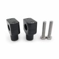 Httmt- 1 25mm Black Motorcycle Handlebar Riser For H-d Sportster Softail P N Mt030-008-1 25 -bk