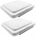 Rv Roof Vent Lid Cover 14 In X Impact Resistant White Motorhome Camper Trailer Ventline Et-car-fix018 X2-white 2 Pieces