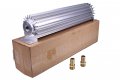 Lssoch Universal 12 Single Pass Aluminum Finned Two 3 8 Npt Fittings Transmission Oil Cooler