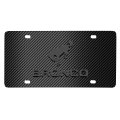 Ford Bronco 3d Dark Gray Logo License Plate Black Carbon Fiber Pattern Stainless Steel 11 88 In X 6 Official Licensed Accessory