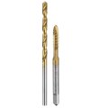 Spiral Point Thread Screw Tap And Twist Drill Bit Set 6-32 Unc 2 8mm Titanium Coated Hss-6542 Tapping Tool Kit For Machine Use