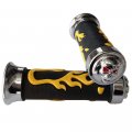 Httmt- Universal Motorcycle Yellow Fire Frame Comfort Gel Hand Grips Red 22mm 7 8 For Sportsbike Atv Ktv Watercreaft